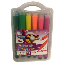 Yalong nyomdás végű filctoll készlet - 12 darabos filctoll, marker