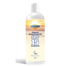 Yaoh - Fényvédő kendermagolajjal, SPF 15, 240 ml naptej, napolaj