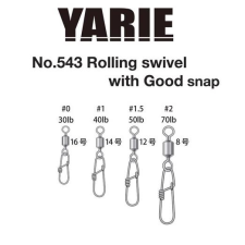 Yarie 543 Good Snap 40LB #1 forgókapocs horgászkiegészítő
