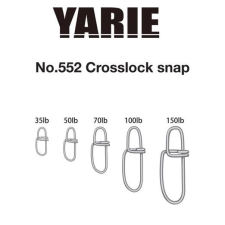 Yarie 552 Crosslock Snap 35LB kapocs horgászkiegészítő