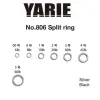  Yarie 806 Split ring Black 10lb #1 kulcskarika