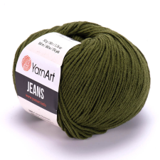  Yarnart JEANS - Vadász zöld - 082 rövidáru