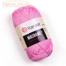  Yarnart MAKRAMÉ, 2mm - Rózsaszín - 147 rövidáru