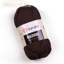 Yarnart MAKRAMÉ, 2mm - Sötét barna - 157 rövidáru