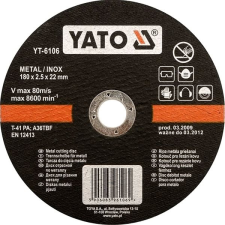 Yato fémtárcsa 180 x 22 x 1,5 mm INOX csiszolókorong és vágókorong