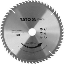  YATO Fűrésztárcsa fához 255x30mm 60T (YT-60733) csiszolókorong és vágókorong