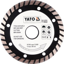 Yato gyémánt korong 115 x 22,2 x 2,4 mm turbó csiszolókorong és vágókorong