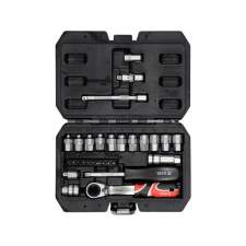 Yato Nyitott dugókulcs készlet 29 részes 1/4' Spline (YT-38650) dugókulcs