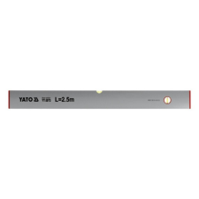 Yato Vízmérték 2,5m 2 bordás (YT-3073) barkácsgép tartozék