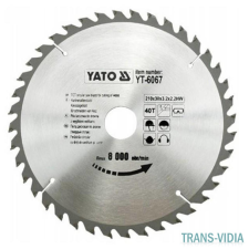 Yato YT-6067 fűrésztárcsa fához 210/30/40 csiszolókorong és vágókorong