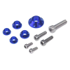 YCF Burkolat / tank csavar készlet (2xM5 2xM6 1xM8) kék