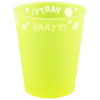  Yellow Fluorescent, Sárga micro prémium műanyag pohár 250 ml