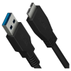 YENKEE YCU 011 BK USB Type-A apa - Micro USB Type-B apa 3.0 Adat és töltő kábel - Fekete (1.5m)
