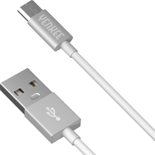 YENKEE YCU 221 WSR USB-A - Micro USB (apa - apa) kábel 1m - Fehér kábel és adapter