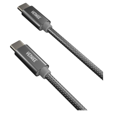 YENKEE YCU C101 BK USB-C apa - USB-C apa 2.0 Adat és töltőkábel - Fekete (1m) kábel és adapter