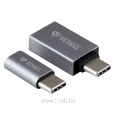 YENKEE YTC 021 USB adapterpár, microUSB / USB-C, USB-A 3.0 / USB-C mobiltelefon kellék