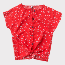 Yigga Piros, apró pöttyös blúz gyerek póló