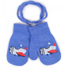  Yo! Bébi téli kesztyű 10 cm - Kék repülő