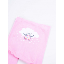 Yo Club! Pamut Harisnyanadrág csúszásgátlós - Rózsaszín Felhős 68/74 gyerek harisnya