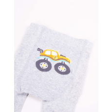 Yo Club! Pamut Harisnyanadrág csúszásgátlós - Szürke Autós 68/74