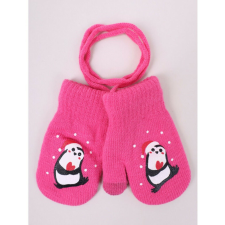 Yo!club téli kesztyű 12 cm - pink/pingvin gyerek kesztyű
