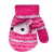 Yo! Yo! Bébi 3D-s téli kesztyű 10 cm - Pink/egeres