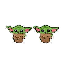  Yoda fülbevaló (kicsi) fülbevaló