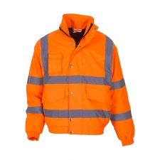 Yoko Férfi kabát munkaruha Yoko Fluo Bomber Jacket M, Fluo Narancs munkaruha