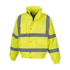 Yoko Férfi kabát munkaruha Yoko Fluo Bomber Jacket XL, Fluo Sárga férfi kabát, dzseki