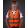 Yoko Gyerek fényvisszaverő ruha Yoko Kids Fluo 2 Band + Brace Waistcoat 4-6 (S), Fluo Narancs