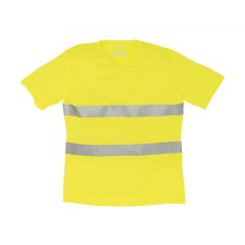 Yoko Uniszex rövid ujjú póló munkaruha Yoko Fluo Super Light V-Neck T-Shirt 3XL, Fluo Sárga férfi póló
