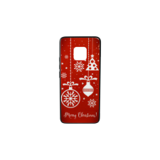 YOOUP Huawei Mate 20 Pro Üveges Mintás Tok Fenyőfa Dísz (Karácsonyi) tok és táska