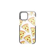 YOOUP IPHONE 12 / 12 PRO 6.1 MINTÁS TOK PIZZA FEKETE tok és táska