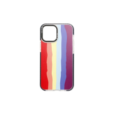 YOOUP IPHONE 12 MINI 5.4 MINTÁS TOK RAINBOW FEKETE tok és táska