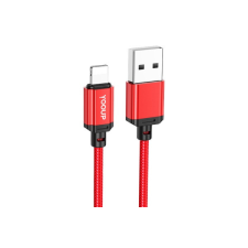 YOOUP L07 LIGHTNING KÁBEL 2.4A 1 MÉTER PIROS kábel és adapter