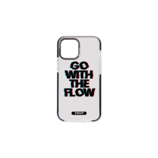 YOOUP Mintás telefontok Flow iPhone 13 Pro Max YooUp átlátszó háttérrel fekete kerettel tok és táska