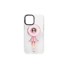 YOOUP Mintás TPU telefontok Donutgirl iPhone 12 Mini YooUp fehér tok és táska
