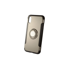 YOOUP Newer Magnetic + Ring Karbon Szélű iPhone X/XS TPU Tok Grafit tok és táska