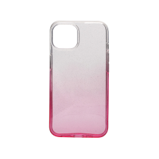 YOOUP Színátmenetes csillogós TPU telefontok iPhone 15 Pro 6.1 col pink tok és táska