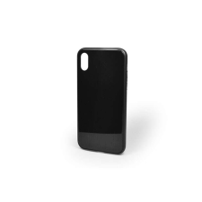 YOOUP Telefontok üveg hátlappal iPhone X/XS fekete keretben tok és táska