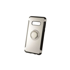 YOOUP TPU telefontok karbon kerettel Samsung Galaxy S10E G970F Newer Magnetic + Ring ezüst tok és táska