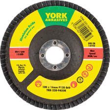 York 100x16mm al-ox lamellás csiszolótárcsa üvegszálas tányéron P120 barkácsgép tartozék
