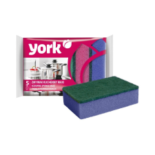 York Mosogatószivacs 5 db/csomag Maxi York_030040 tisztító- és takarítószer, higiénia