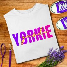  Yorkie gazdi női póló