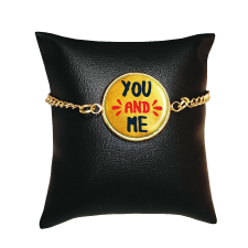 You and Me (Te és Én) üveglencsés karkötő több színben karkötő