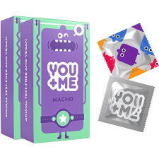 You+Me YOU ME Macho kondomy se stimulujícími vroubky, 2× 12 ks óvszer