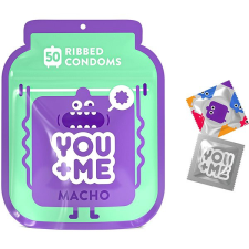 You+Me YOU ME Macho óvszer stimuláló mellbimbókkal, 50 db óvszer
