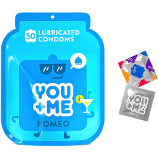 You+Me YOU ME Romeo síkosított óvszer, 50 db óvszer