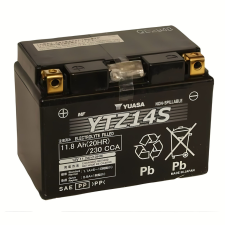 Yuasa YTZ14S 12V 11Ah 230A GEL motorkerékpár akkumulátor - 511902 egyéb motorkerékpár alkatrész