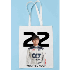  Yuki Tsunoda Formula 1 2024 vászontáska egyedi mintával